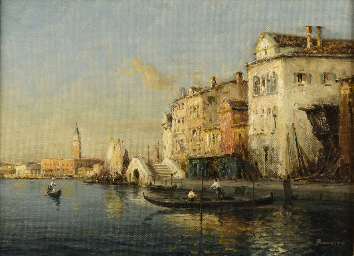 Null Antoine Bouvard (1870-1955/56).

Venise, le grand canal.

Huile sur toile.
&hellip;