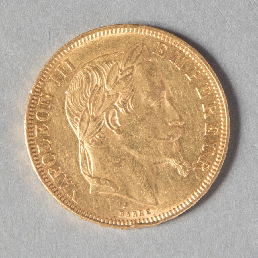 Null NAPOLEONE III 

50 F alloro 1868, 11671 copie 

16 gr 14 

G 1112 

TTB