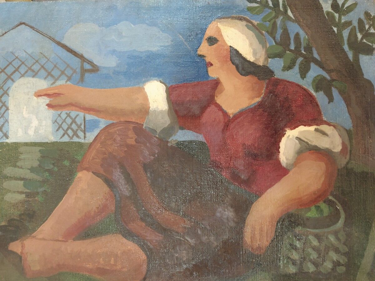 Null Constant Rey-Millet (1905-1959).

La paysanne, 1932.

Huile sur toile.

Au &hellip;