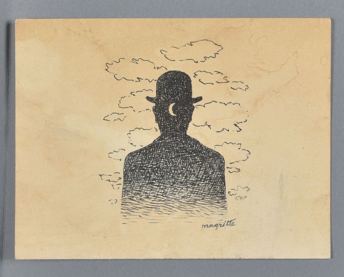 Null [René MAGRITTE]. Carte émise à l'occasion de l'exposition « Magritte » à la&hellip;