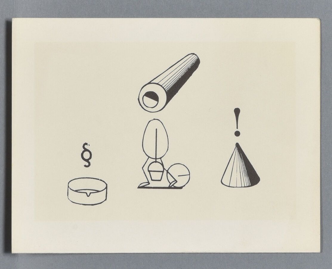 Null [Max ERNST]. Carte émise à l'occasion de l'exposition « Max Ernst » à la ga&hellip;
