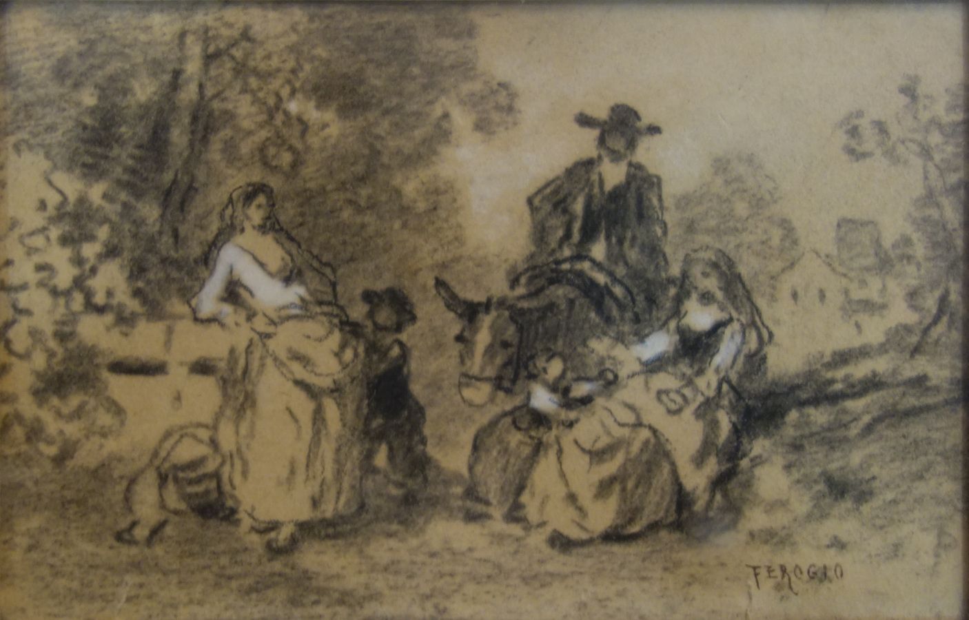 Null François-Fortune-Antoine FEROGIO (1805-1888).

Scène de famille vers le pui&hellip;