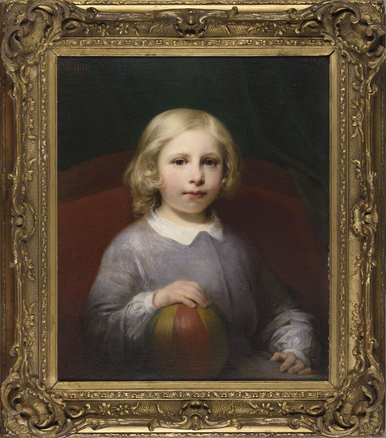 Null Hippolyte Dominique HOLFELD (1804-1872).

Portrait d'enfant blond.

Huile s&hellip;