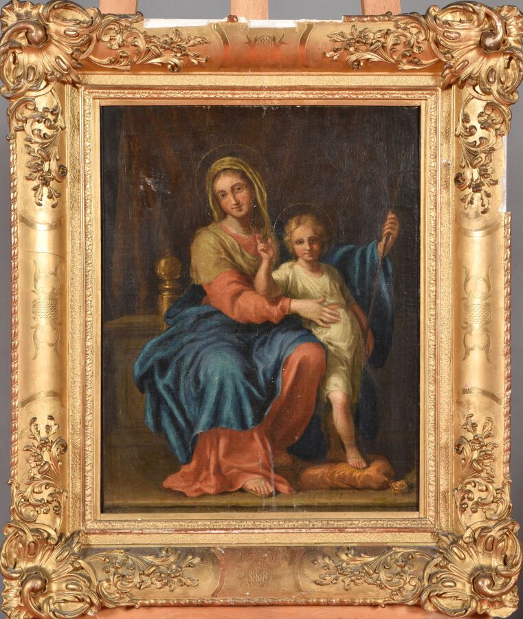 Null * ECOLE FRANCAISE Dernier Tiers du XVIIe siècle 

La Vierge et l'Enfant Jés&hellip;