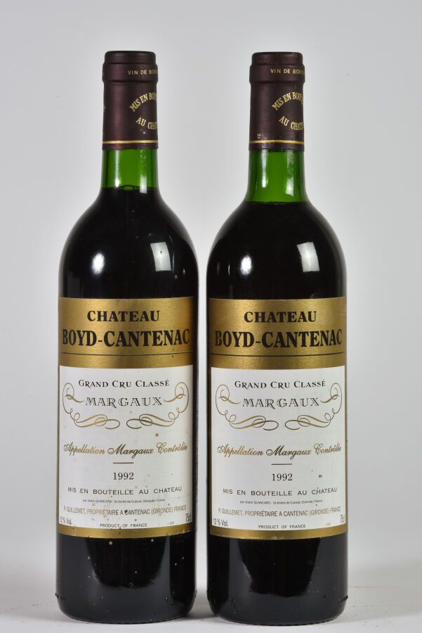 Null 2 B CHATEAU BOYD-CANTENAC (1 T.L.B.+; e.L.S.) GCC3 Margaux 1992