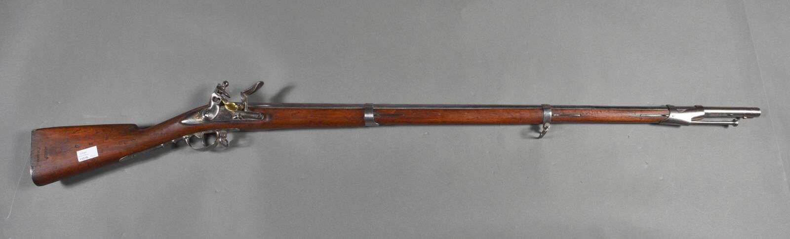 Null Flintlock rifle mod.1816, lock "M.R. DE MUTZIG" with punch (crowned letter &hellip;