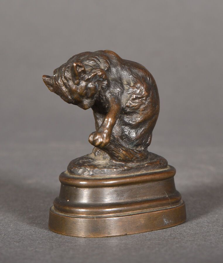 Null Isidore Jules BONHEUR (1827 - 1901)

" Chat ". Épreuve en bronze à patine b&hellip;