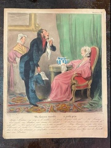Null Honoré DAUMIER (1808-1879) 

Ein sensibler Mann A juste prix. 1837

Lithogr&hellip;