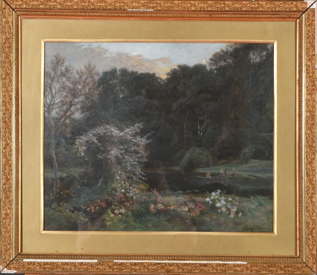 Null Henri Arthur BONNEFOY (1839-1917)。

摆渡人的到来。

布面油画

右下方有签名。

38 x 46厘米。