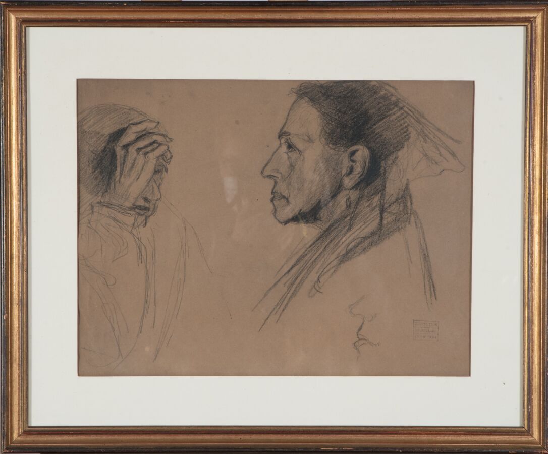 Null Eugène Brouillard (1870-1950).

Rostro de la madre del artista, hacia 1891.&hellip;