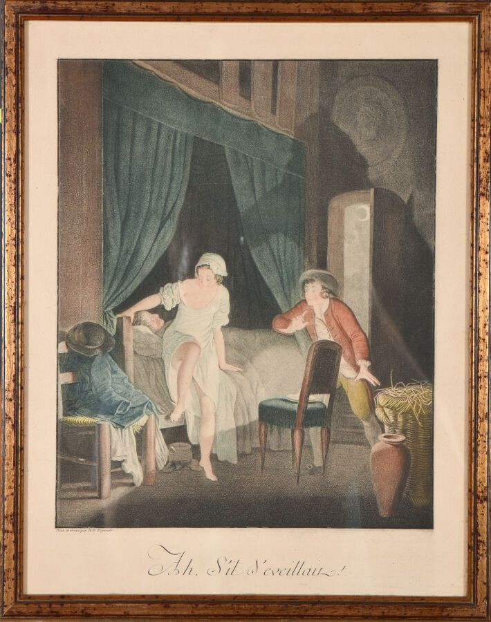 Null 尼古拉-弗朗索瓦-雷尼奥 (1746-c.1810)

啊，如果他醒过来了!

用彩色印刷的点刻版画，有一个娃娃。

31 x 25厘米

带页边：3&hellip;