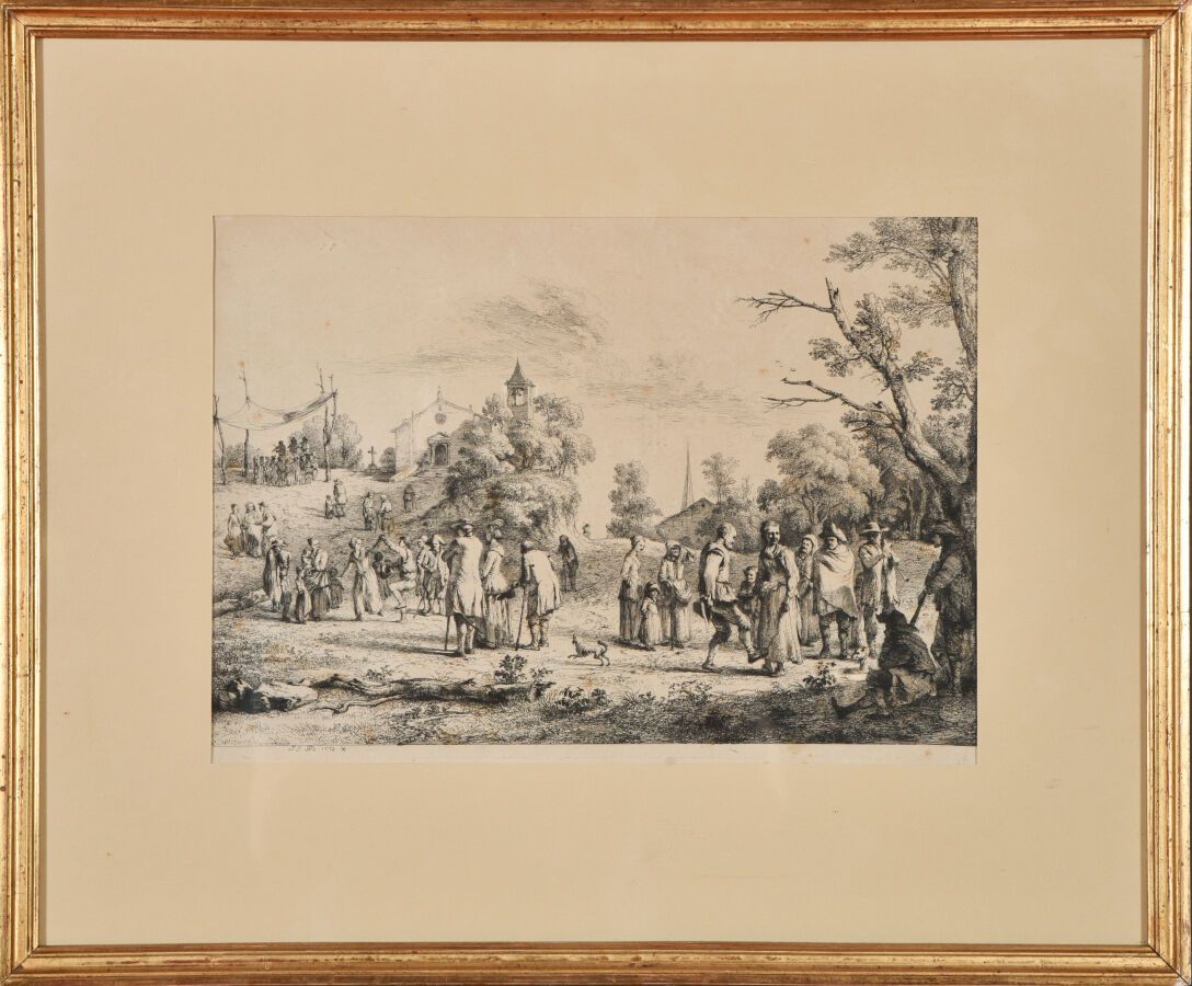 Null Jean-Jacques DE BOISSIEU (1736-1810)

La fête du village. 

Eau forte, épre&hellip;