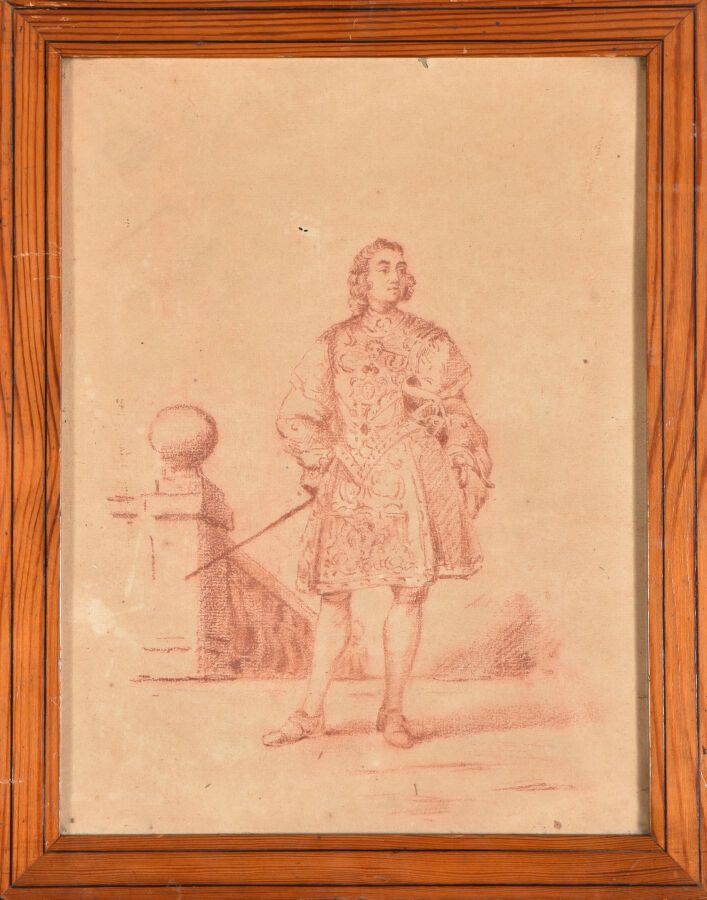 Null 法国学校

在17世纪下半叶的品味中。

在楼梯顶端的大领主肖像。

粘贴在纸板上的桑戈尔（略微晒伤；右上角有小缺口；小污点）。

H.33.5 - &hellip;
