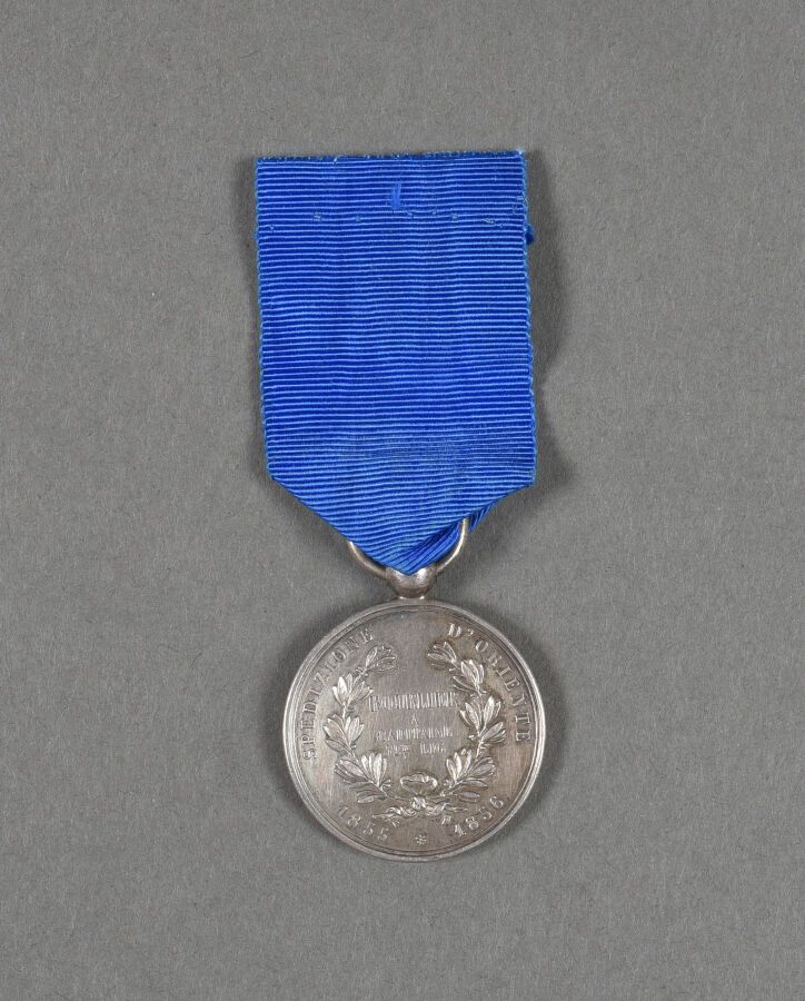 Null France. Italie. Médaille AL VALORE MILITAR Sarde pour la guerre de CRIMEE, &hellip;
