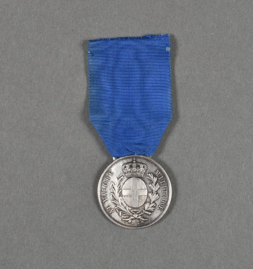 Null France. Italie. Médaille AL VALORE MILITAR Sarde pour la guerre d'Italie at&hellip;