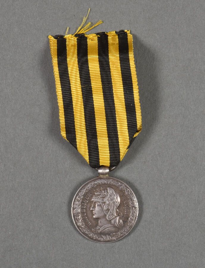 Null Francia. Medalla de Dahomey, 1892.