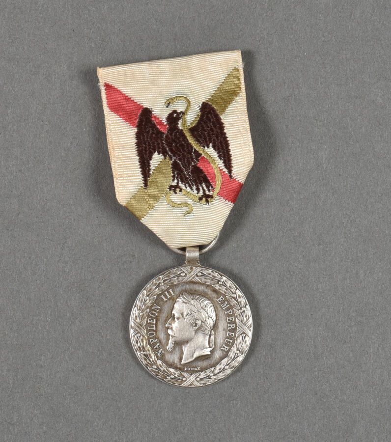 Null France. Médaille du Mexique 1862, signée Barre.