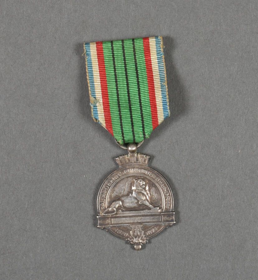 Null France. Medal of the Defenders of the Siege of Belfort.