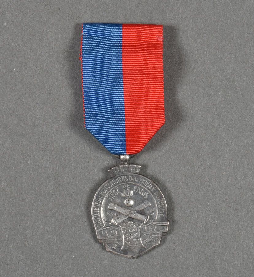 Null Francia. Medalla de los Pontonniers du Rhône, desgaste.