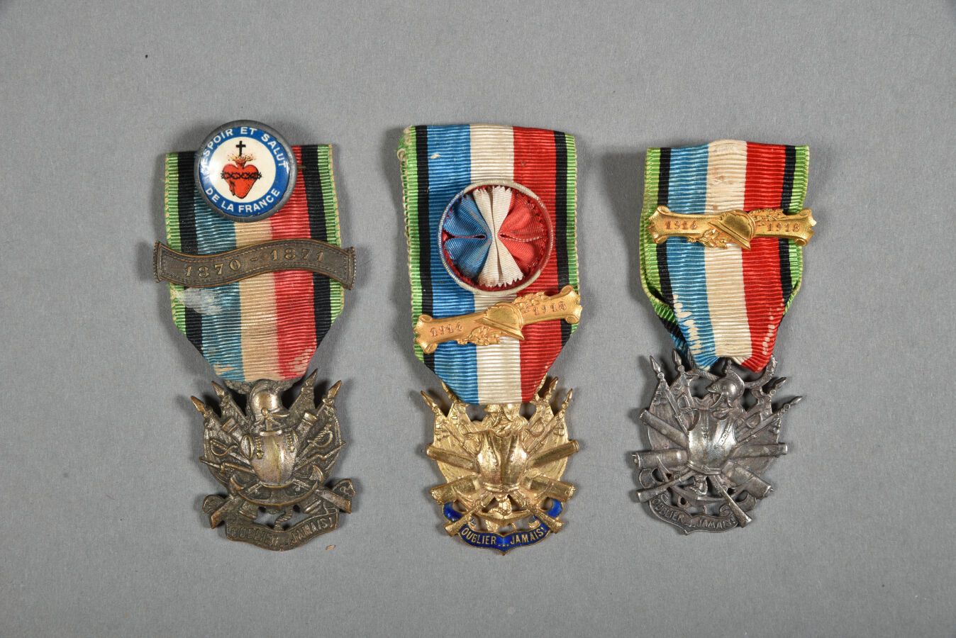 Null France. Médailles des Anciens Combattants de la Guerre 1870/1871 « OUBLIEZ &hellip;