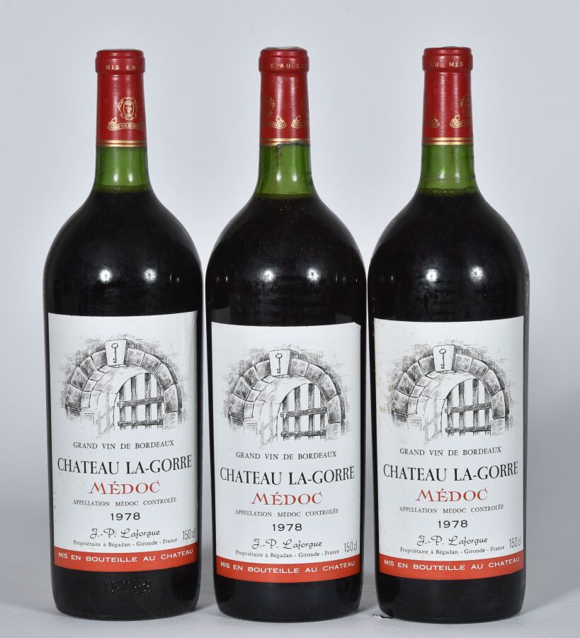 Null 3 Mag CHÂTEAU LA GORRE (2 B.G.; 1 T.L.B.+; 1 e.T.H.) Médoc 1978