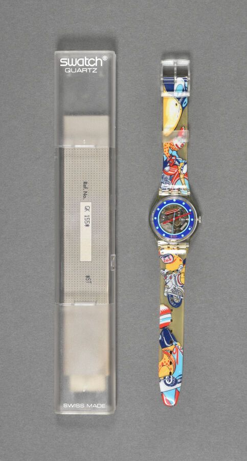 Null Montre Swatch réf GK155, modèle « Tin Toy » / édition limitée / circa 1993 &hellip;