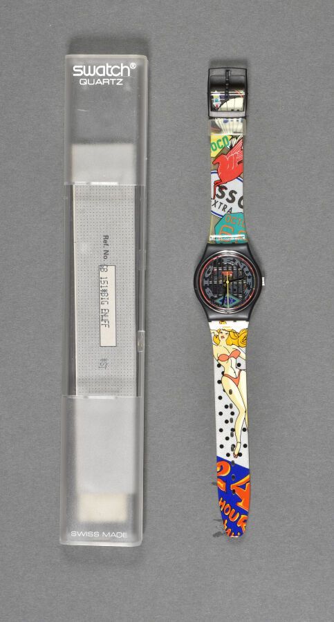 Null Montre Swatch réf GB151, modèle 'Big Enuff" / édition limitée / circa 1993 &hellip;