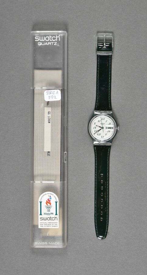 Null Montre Swatch réf INCONNUE / Cuir / circa 1990

(52)