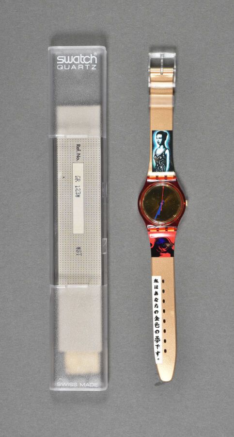 Null Montre Swatch réf GR123, modèle « Kimiko » / édition limitée / circa 1995 /&hellip;