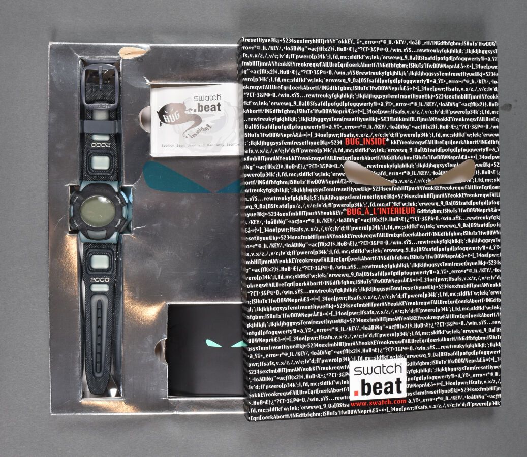 Null Montre Swatch réf SQZ103, modèle « Bug Inside » , pack en édition limitée /&hellip;
