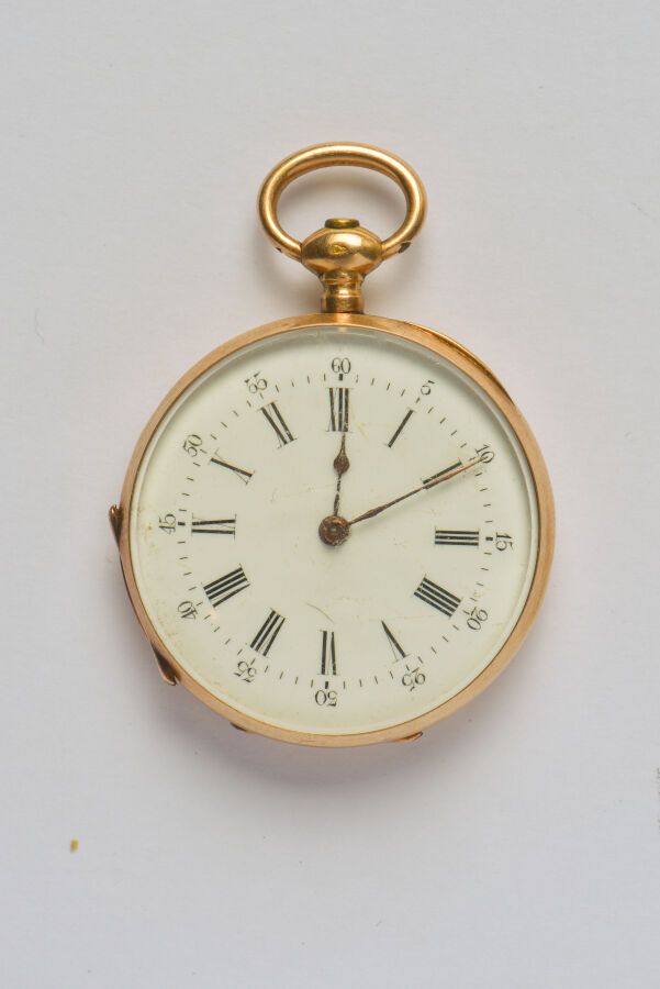 Null Reloj de cuello de oro amarillo de 18 quilates (750/oo), esfera redonda con&hellip;