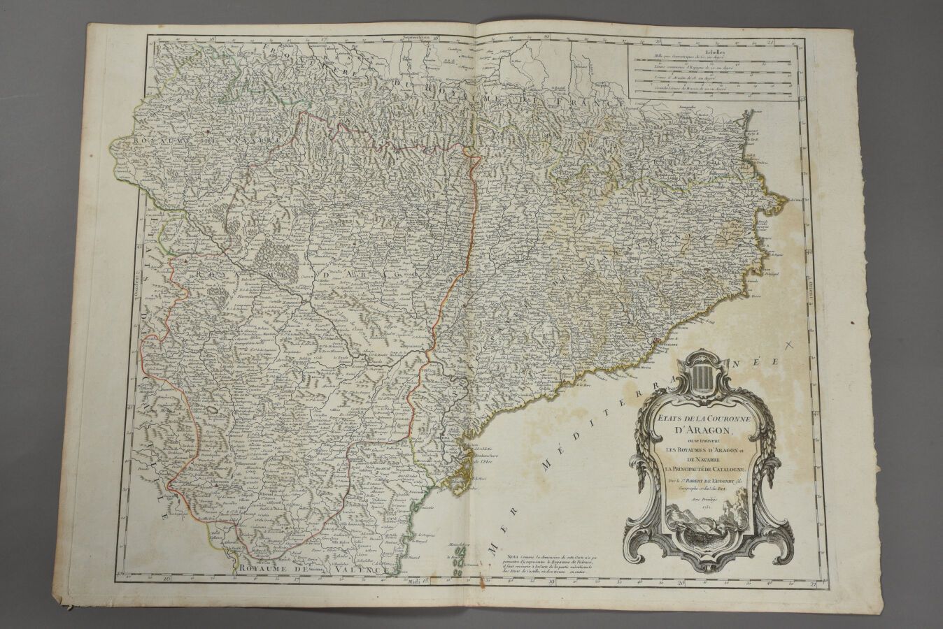 Null ROBERT DE VAUGONDY
(France, 18th century)
Map of the states of the crown of&hellip;
