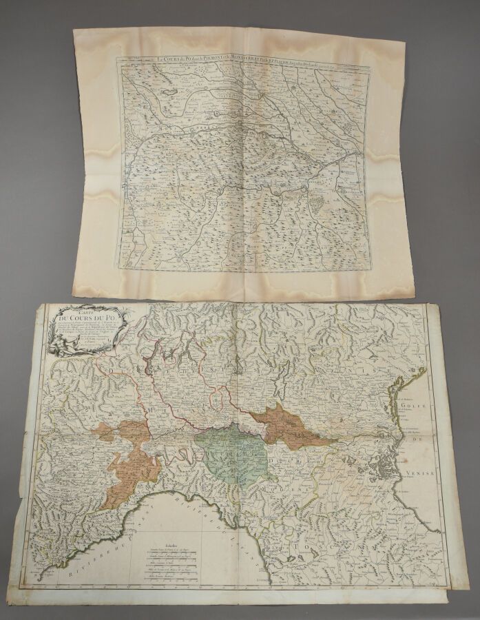 Null J. B. NOLIN (1657 - 1708)
Carte du cours du Pô, d'un tirage de 1777.
Double&hellip;