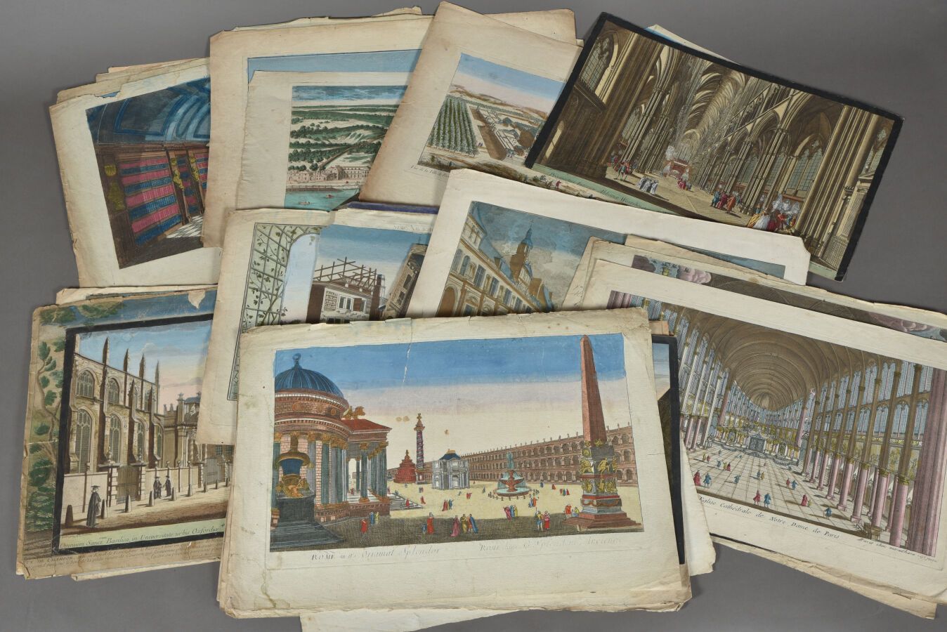 Null 18世纪的圣雅克街的图像。 
大约四十八个光学视图，铜版画。在铺装纸上打样，其中大部分是当时的彩色作品。 
柏林、马耳他、昂古莱姆、圣克卢、海牙、巴尔&hellip;
