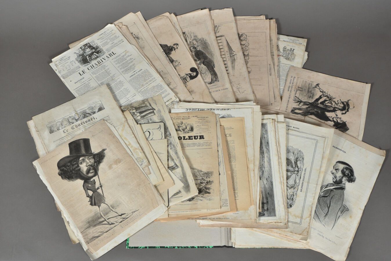 Null FRANCIA - CARICATURAS - Siglo XIX. 
Gran lote de litografías publicadas en &hellip;