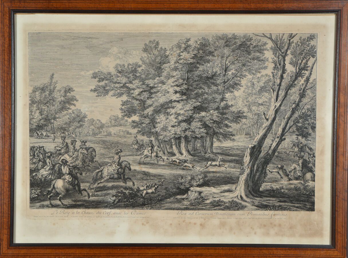 Null D'après Adam François van der MEULEN (1632 - 1690)
Le roi à la chasse au ce&hellip;