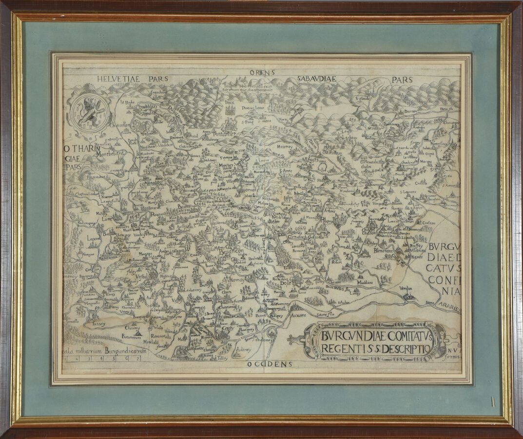 Null Editions of Nicolas van AELST (16th century)
Rare map of Franche Comté
Copp&hellip;