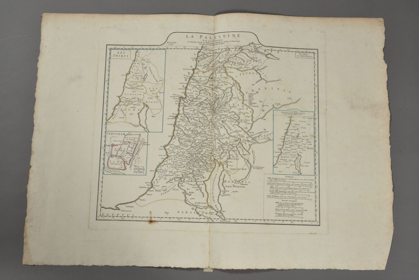 Null Jean-Baptiste Bourguignon d'ANVILLE (1697 - 1782)
Carte de la Palestine. 17&hellip;