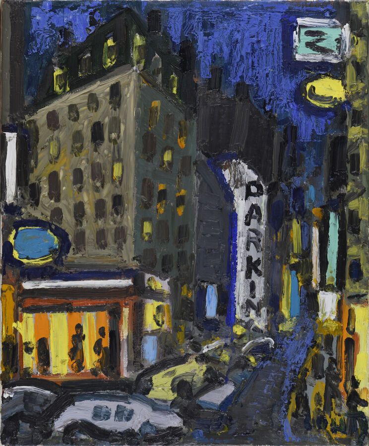 Null Jean COUTY (1907-1991).
Lyon at night, 1982.
Oil on canvas.
Signed lower ri&hellip;