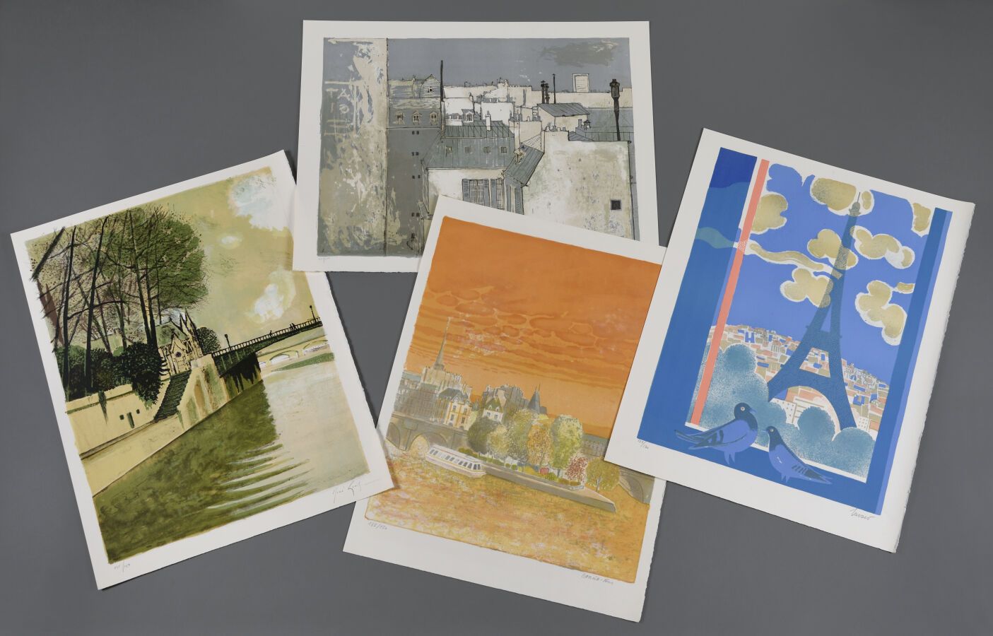 Null Paris.
Portfolio de dix lithographies en couleur sur Arches par Guy BARDONE&hellip;