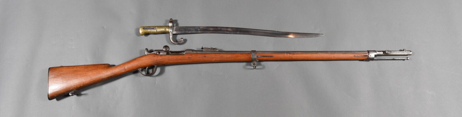 Null FRANKREICH. CHASSEPOT-Gewehr, 1866, 79,5 cm langer Lauf mit den Markierunge&hellip;