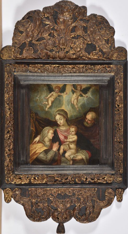 Null CALVAERT Denys (Ecole de)
1540 - 1619
La Sainte Famille avec l'Enfant bénis&hellip;