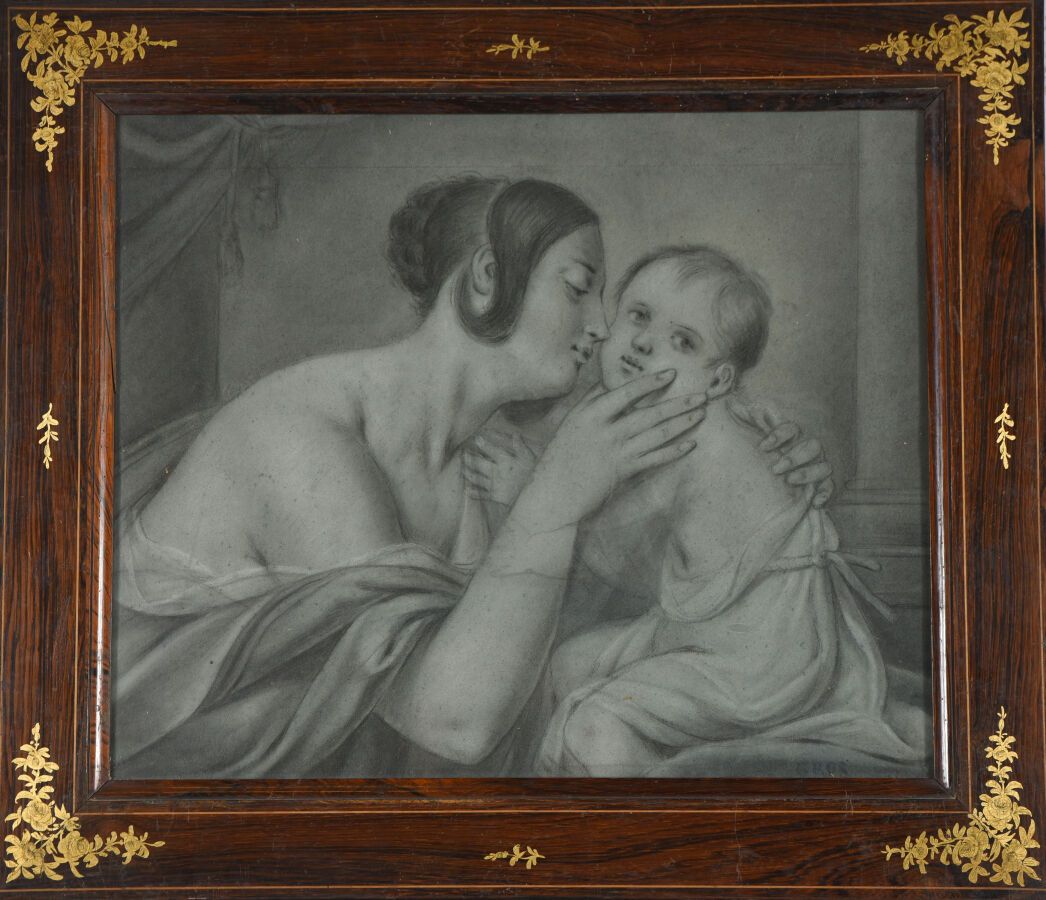 Null French school from the first half of the 19th century.
Mother's kiss.
Charc&hellip;
