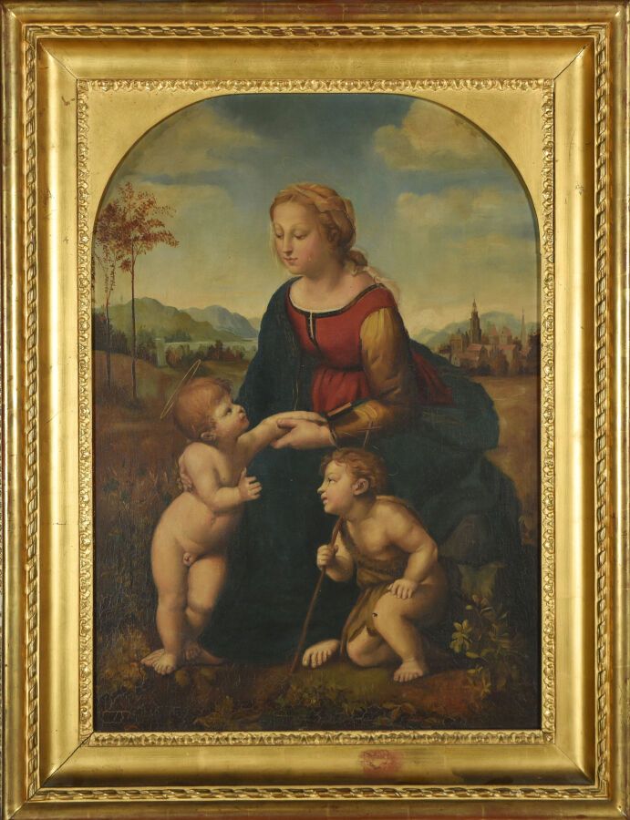 Null J. FAVIER (XIXème siècle) d'après Raffaello Sanzio, dit Raphaël (1483-1520)&hellip;