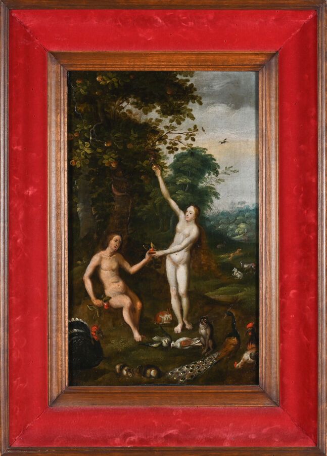 Null Ecole flamande du XVIIe siècle
Adam et Eve
Huile sur panneau de chêne (rest&hellip;