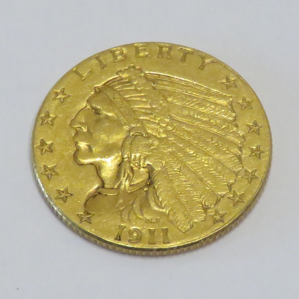 Null Pièce en or de 2 1/2 Dollars Liberty "Indian Head-Quarter Eagle", datée de &hellip;