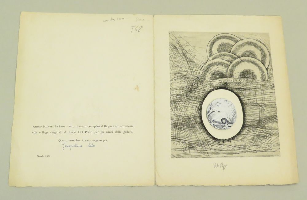 Null Lucio DEL PEZZO (1933-2020). Composition (carton d'invitation/de présentati&hellip;