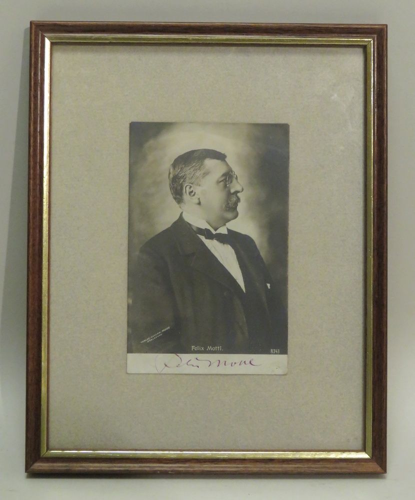 Null Tirage photograhique albuminé figurant Felix MOTTI (1856-1911), chef d'orch&hellip;