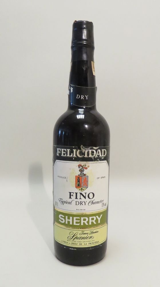 Null Sherry, Fino Typisch trockener Charakter, Felicidad, Jerez, Spanien. 1 Flas&hellip;