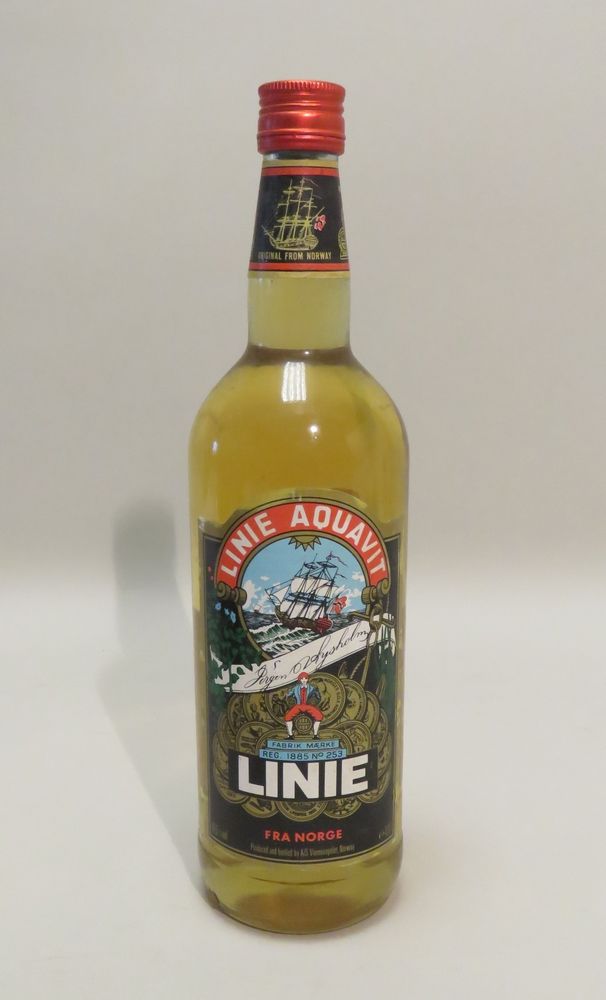 Null Linie Aquavit. 1 Flasche zu 1L.
